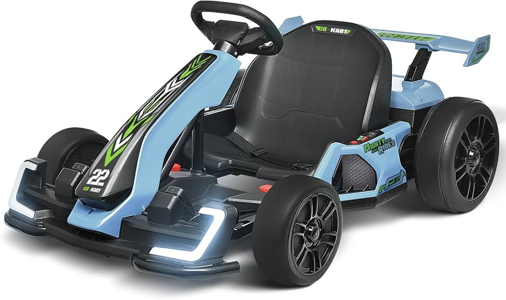 Blitzshark 24V Kids Go Kart 300W Powerful Drift Kart Electric Pedal Kart Outdoor Race Toy, with 2... | Amazon (US)