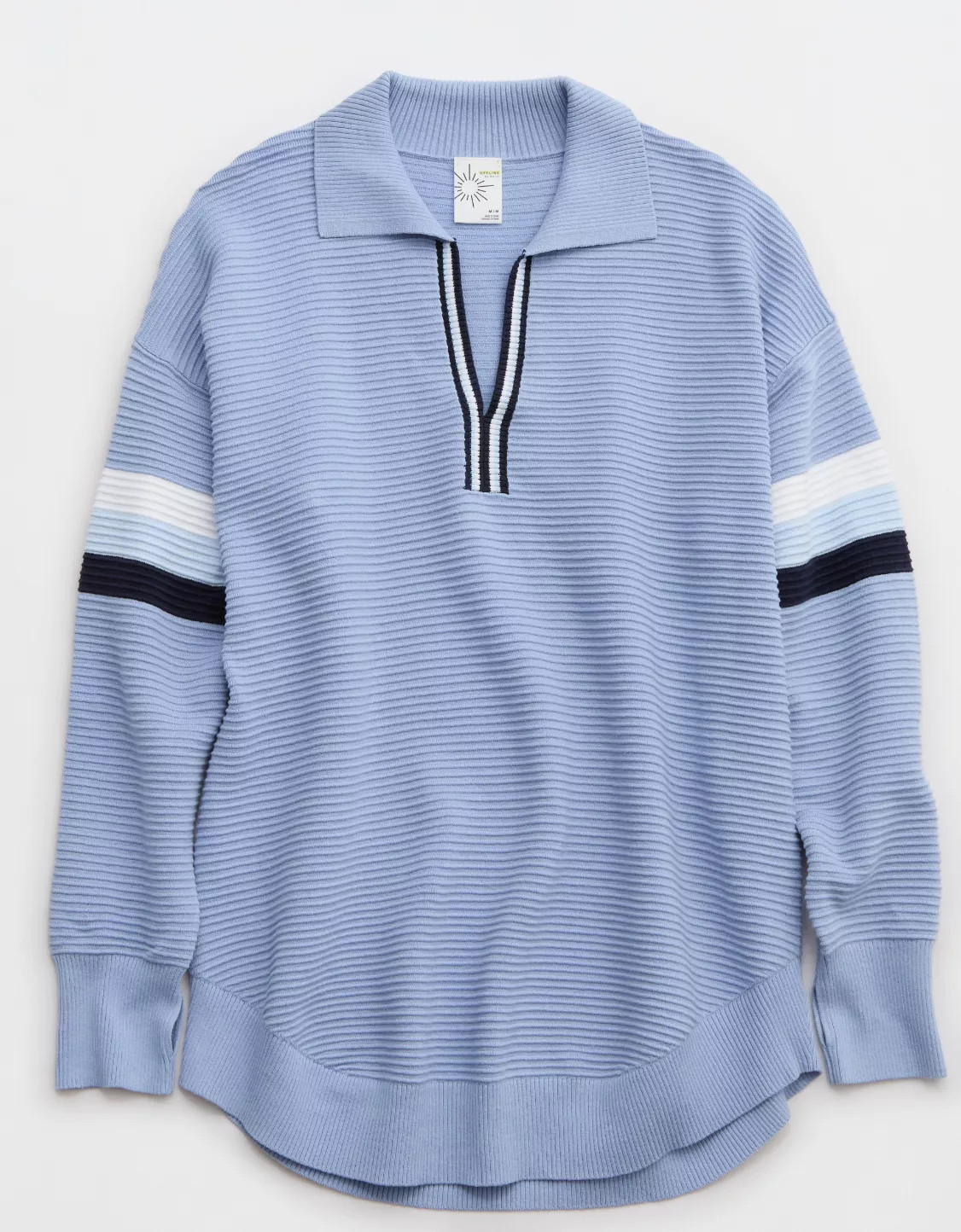 OFFLINE By Aerie Home Stretch Polo Sweater | Aerie
