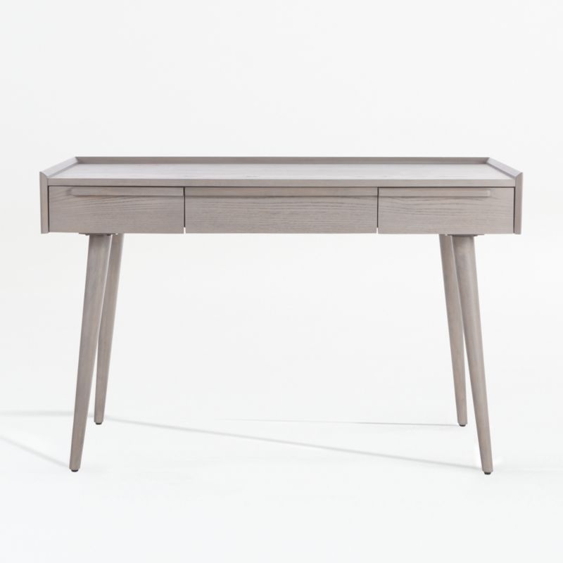 Tate Stone 48" Desk with Outlet + Reviews | Crate & Barrel | Crate & Barrel