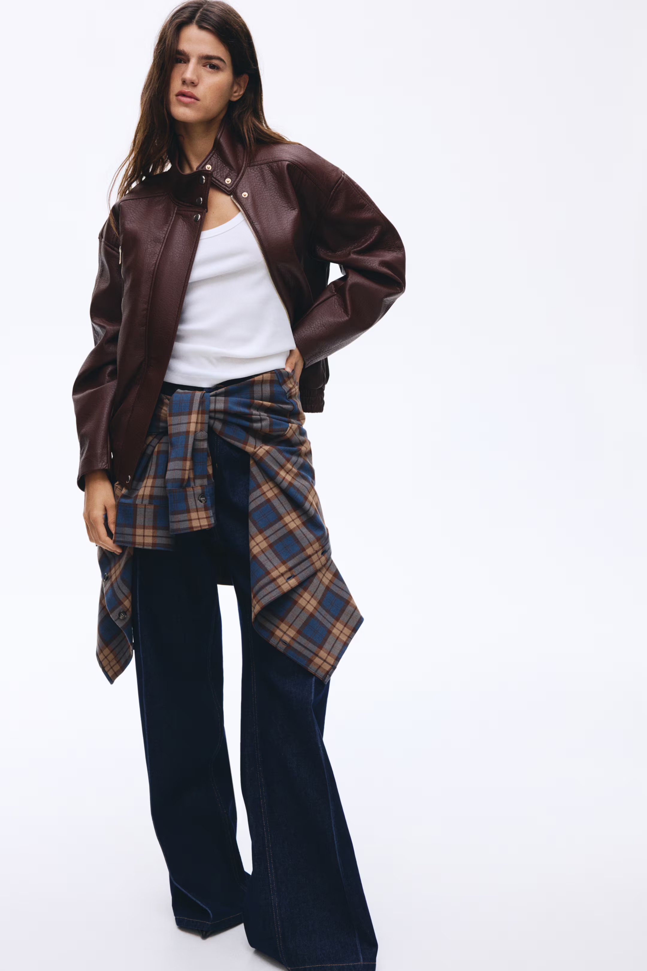 Oversized Coated Jacket | H&M (US + CA)