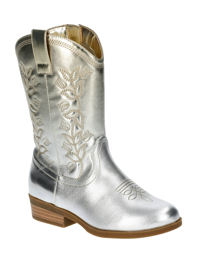 Wonder Nation Toddler and Girls' Metallic Ombre Western Cowgirl Boots - Walmart.com | Walmart (US)