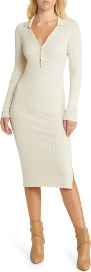 VERO MODA Milla Long Sleeve Body-Con Rib Sweater Dress | Nordstrom | Nordstrom