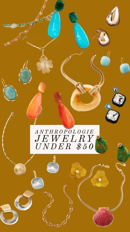 Anthropologie earrings and necklaces under $50!

#LTKfindsunder50 #LTKGiftGuide