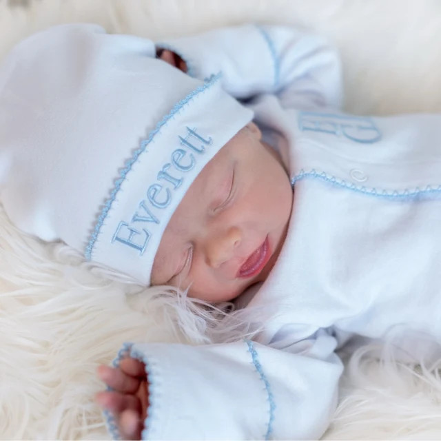 Baby Boy Coming Home Outfit Baby Boy Clothes Personalized Baby Boy Gift Personalized Baby Footie ... | Etsy (US)