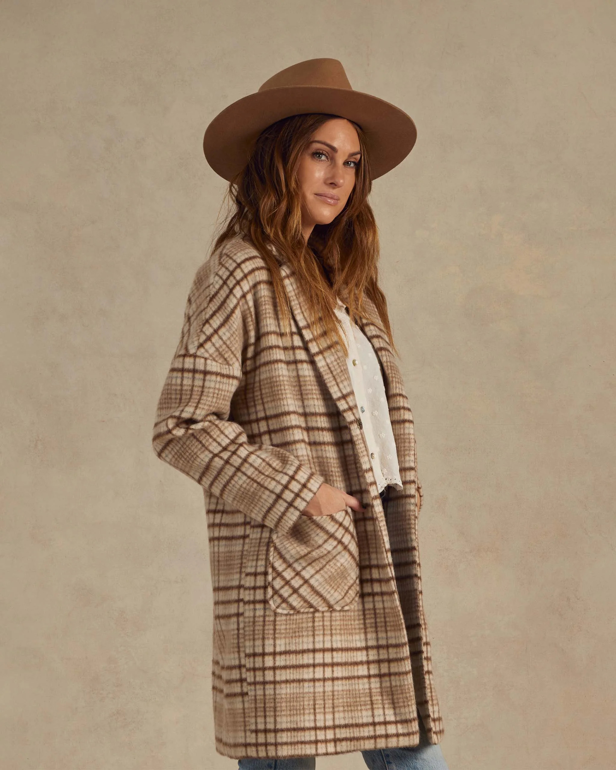 Longline Coat | Rustic Plaid | Rylee + Cru