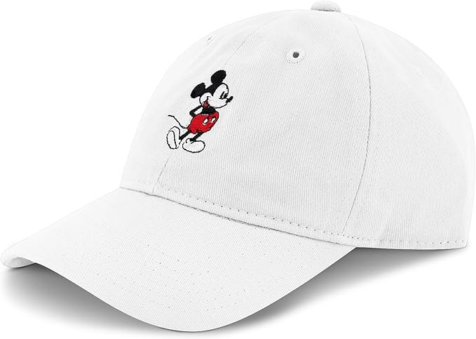 Concept One Disney Mickey Mouse Embroidered Cotton Adjustable Dad Hat with Curved Brim | Amazon (US)