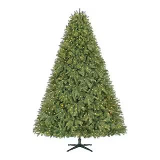 Home Accents Holiday 7.5 ft. Aldon Balsam Fir Pre-Lit LED Artificial Tree 23PG90062 - The Home De... | The Home Depot
