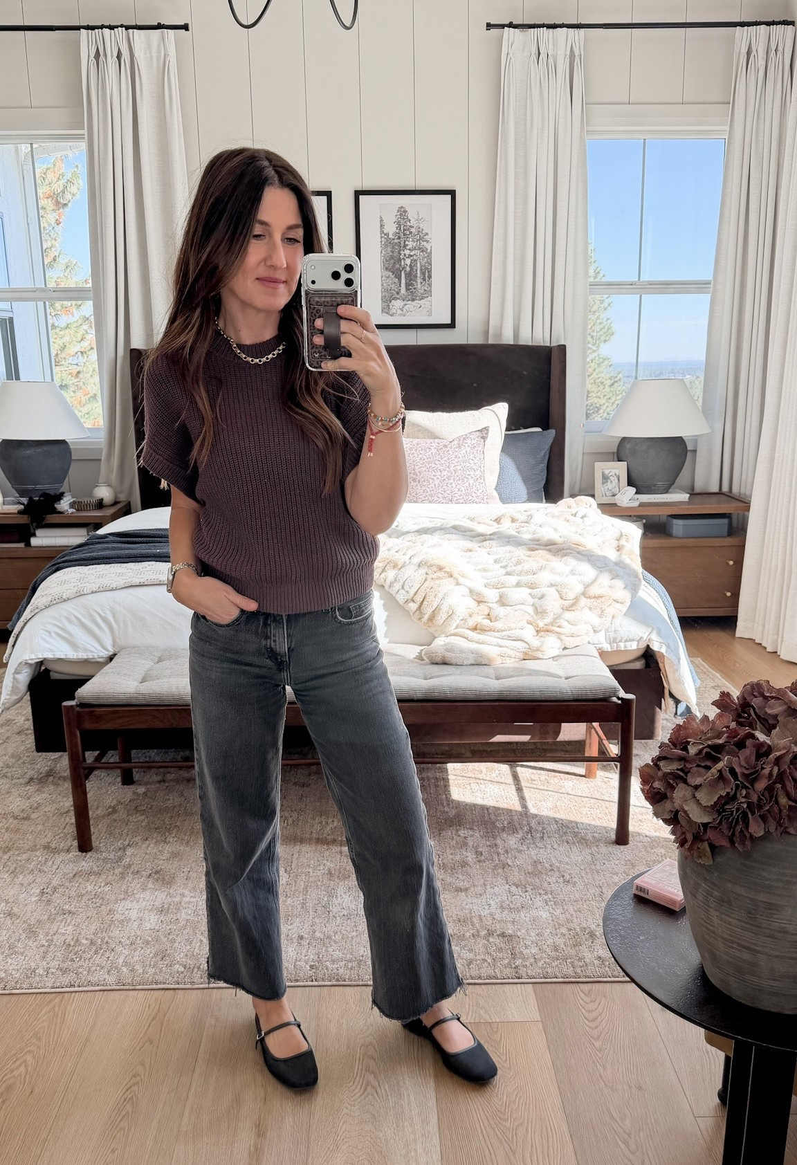 OOTD! Loving this amazon sweater! Denim on sale! 

Fall, sweater, tank, jeans, denim, off black, washed black, flats, Mary Jane’s, mesh, fashion, fall fashion, mom fit, rug, bed, bedding, nightstand 

#LTKSeasonal #LTKFindsUnder50 #LTKStyleTip