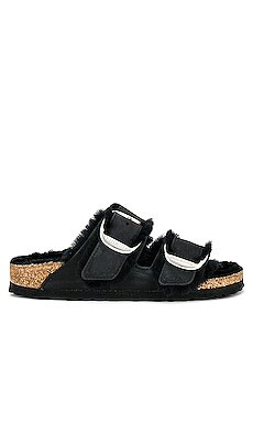 BIRKENSTOCK Arizona Big Buckle Sandal in Black from Revolve.com | Revolve Clothing (Global)