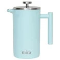 MIRA 20oz French Press Coffee Maker, Double Wall Insulated Stainless Steel, Blue - Walmart.com | Walmart (US)