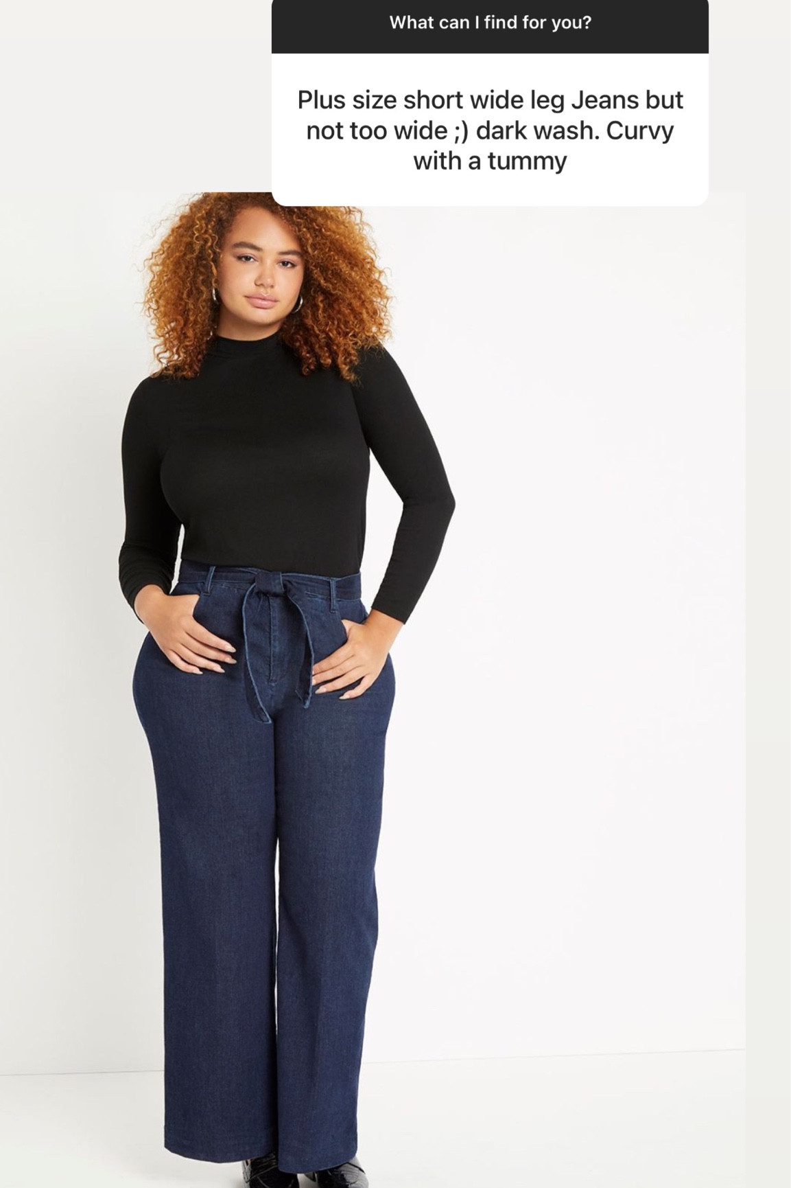 plus short wide leg dark denim 

#LTKsalealert #LTKunder50 #LTKcurves