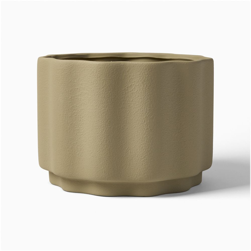 Wavy Ceramic Planters | West Elm (US)