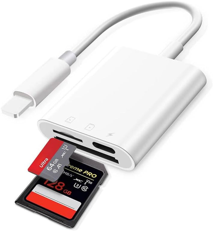Lightning to SD Card Camera Reader Digital Camera SD Card Reader for Select iPhone, iPad and iPod Mo | Amazon (US)