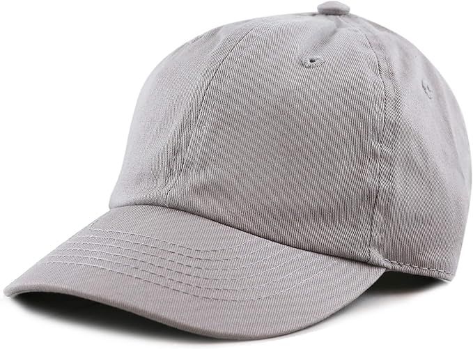 The Hat Depot Kids Washed Low Profile Cotton & Denim & Tie Dye Plain Baseball Cap Hat | Amazon (US)