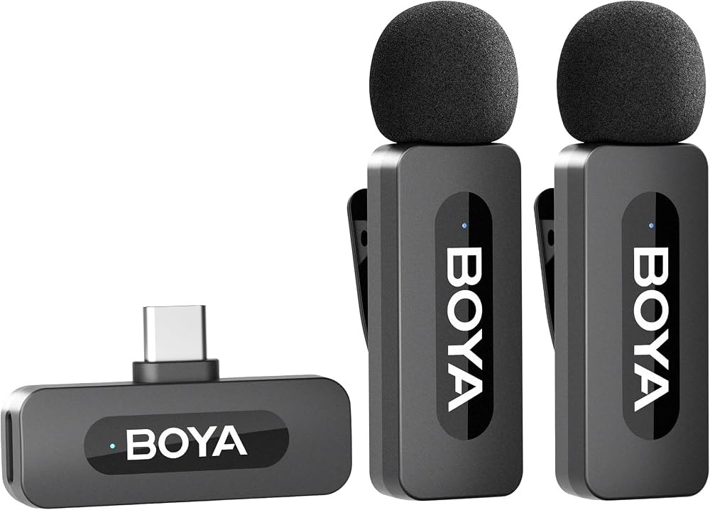 BOYA BY-V20 Wireless Lavalier Microphone, Mini Lapel Mic with Noise Cancelling Compatibale with A... | Amazon (UK)