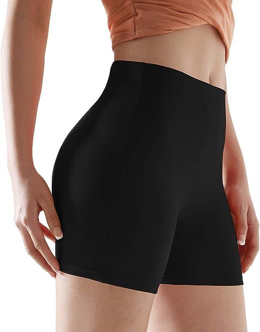 ODODOS Women's Camel Toe Free Fashion Shorts, Buttery Soft Slim Shorts 25+ Colors | Amazon (US)