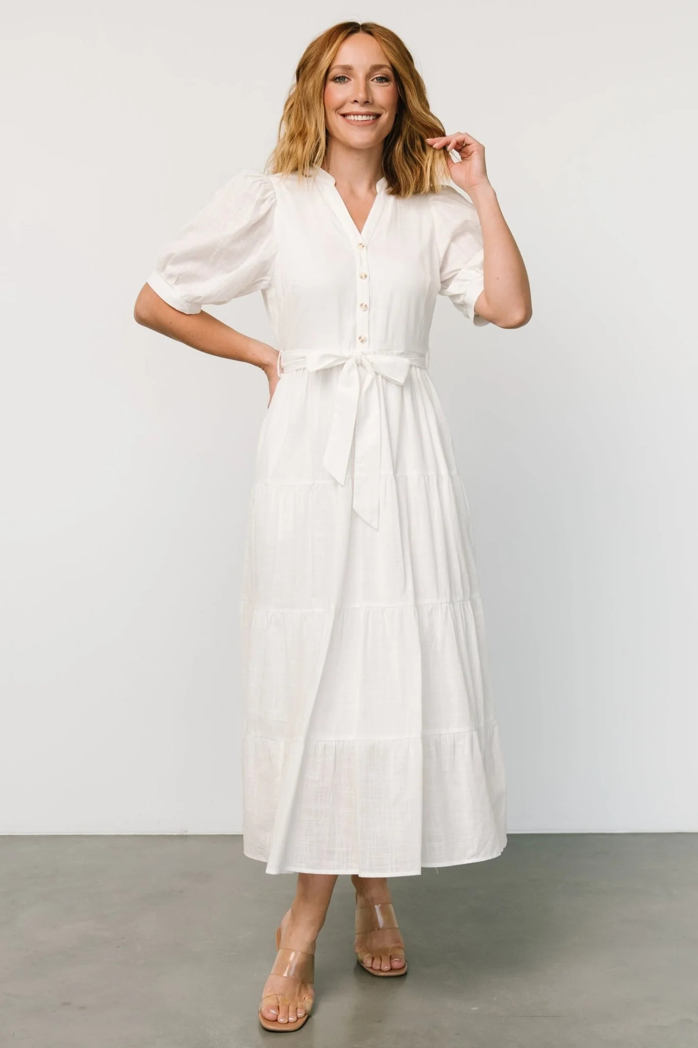 Camille Maxi Dress | Off White | Baltic Born