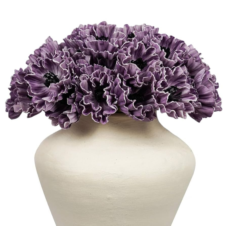 Artificial Flowers,24Pcs 13.5inch Cornpoppy Fake Flowers,Real Touch Faux Flowers, Spring Décor F... | Amazon (US)