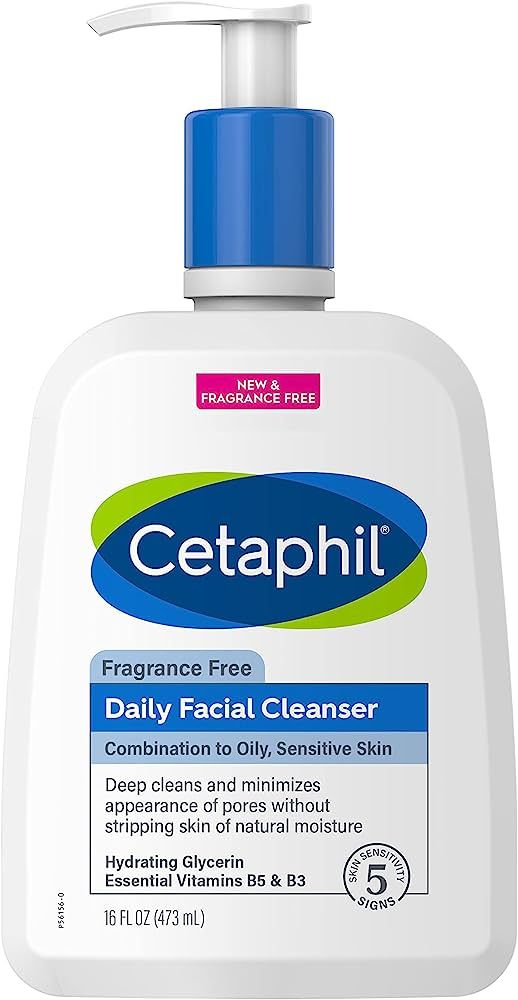 Face Wash by CETAPHIL, Daily Facial Cleanser for Sensitive, Combination to Oily Skin, NEW 16 oz, ... | Amazon (US)
