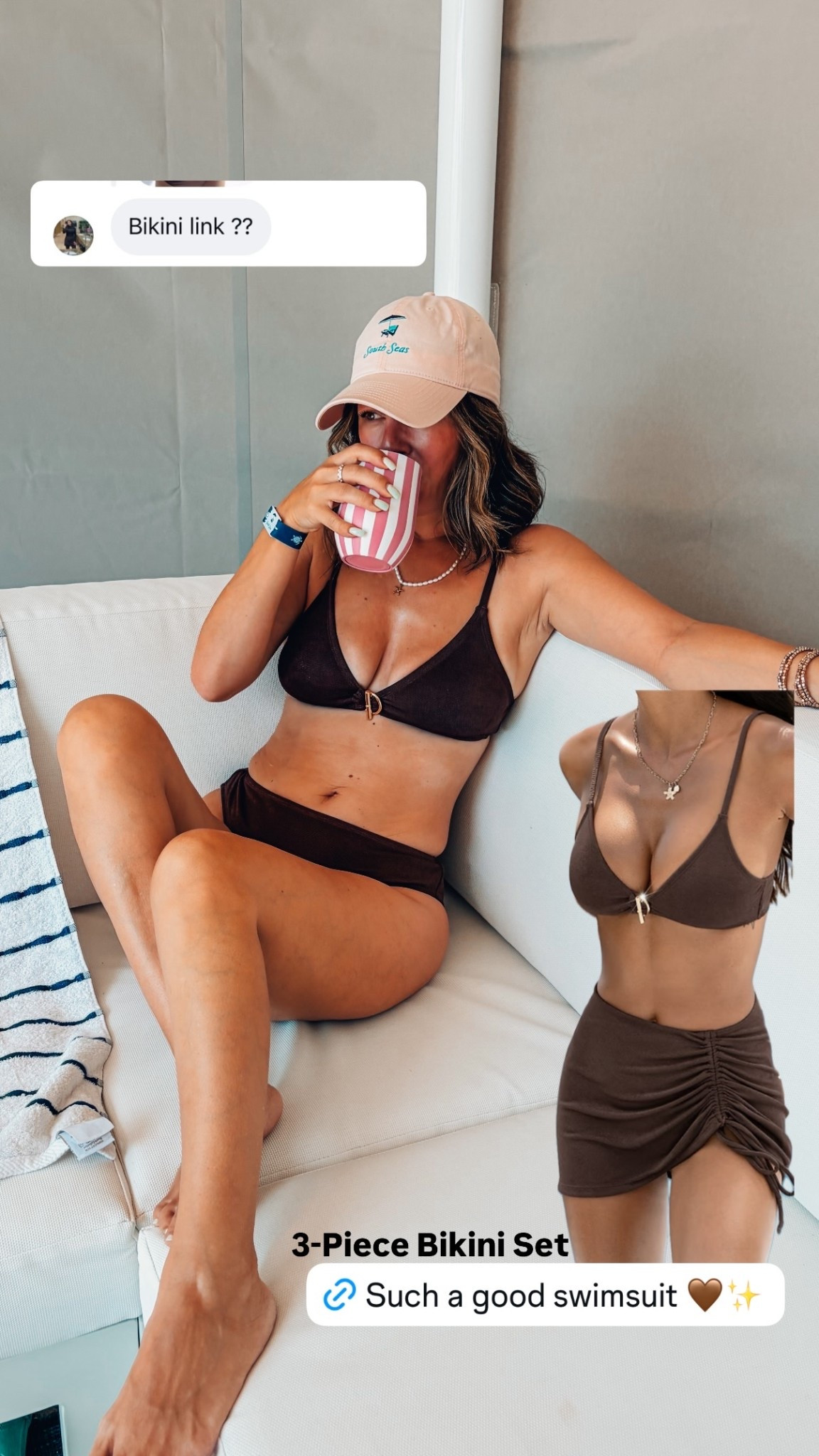 3-Piece Bikini Set