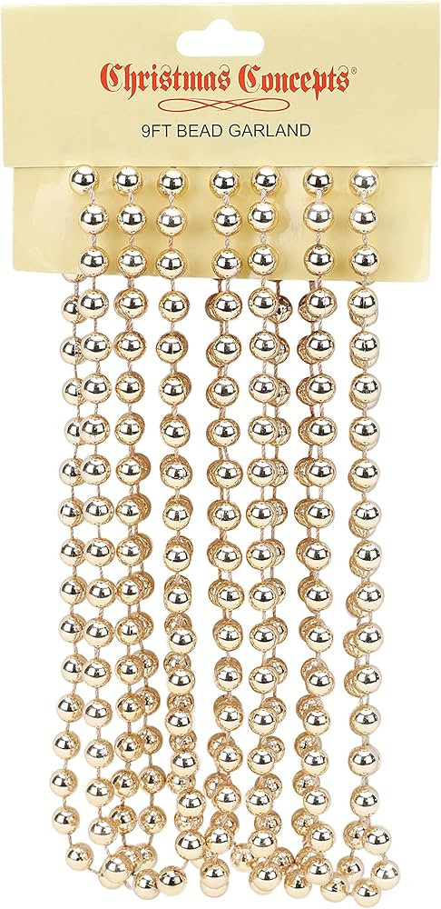 Christmas Concepts® 9ft Christmas Bead Chain - Christmas Bead Garlands - Christmas Ornaments (Ch... | Amazon (US)