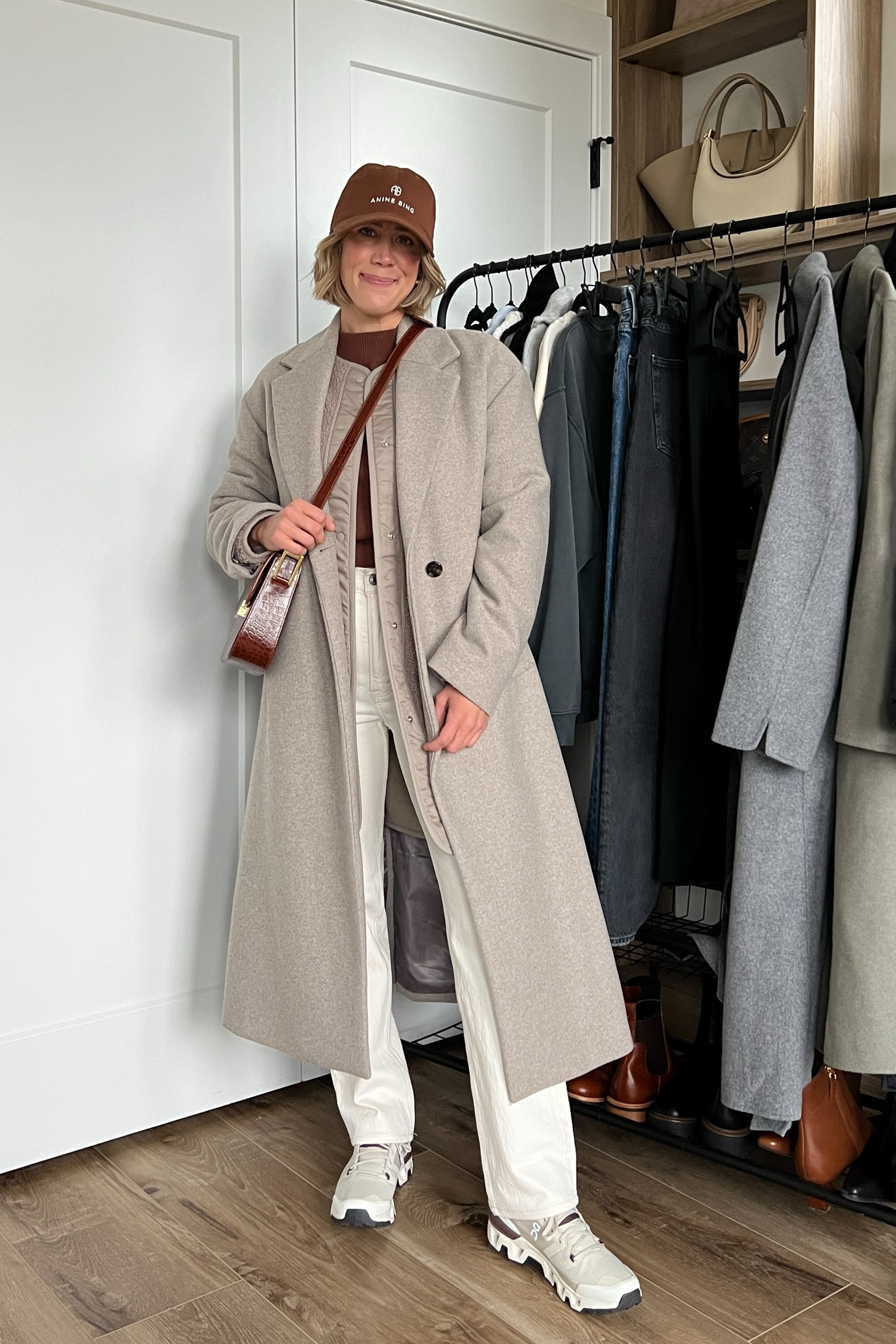 Wearing 26/regular jeans, small mockneck sweater, small long wool coat, sneakers tts 


#LTKfindsunder100 #LTKfindsunder50 #LTKstyletip