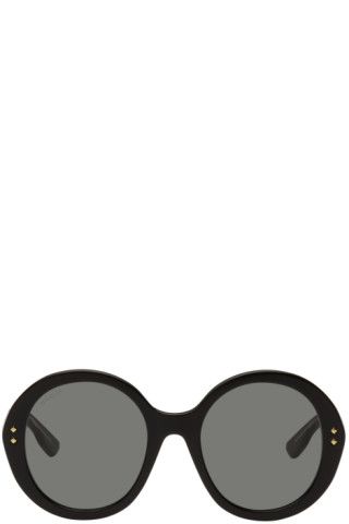 Gucci - Black Round Sunglasses | SSENSE