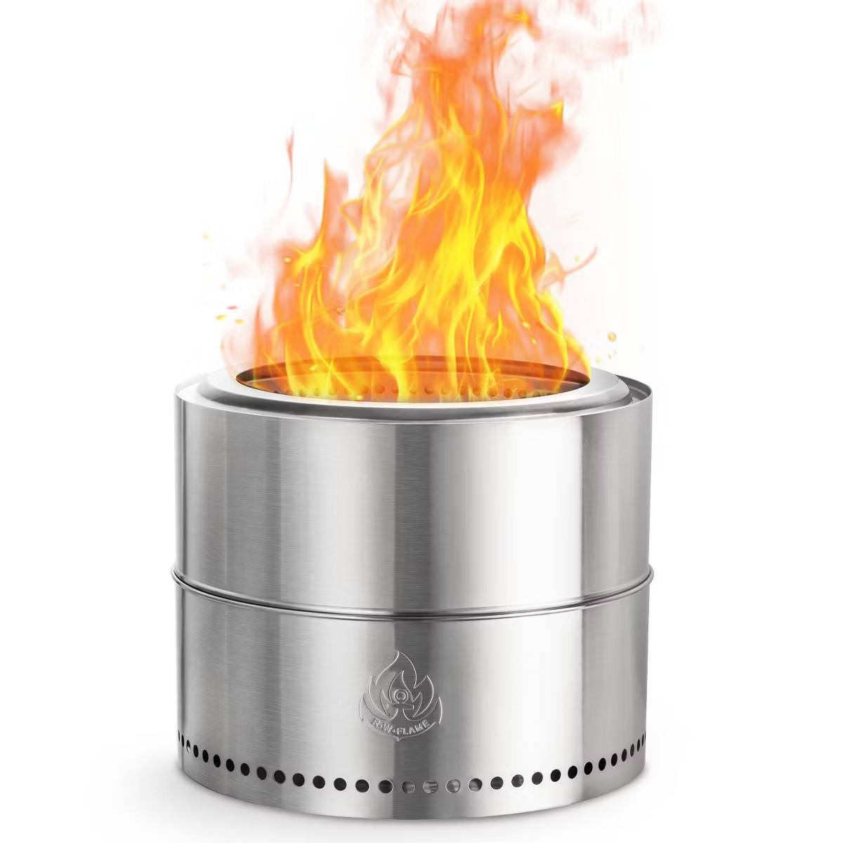R.W. Flame 19-Inch Outdoor Fire Pit – Smokeless， Stainless Steel Portable Fire Pit for Campin... | Target