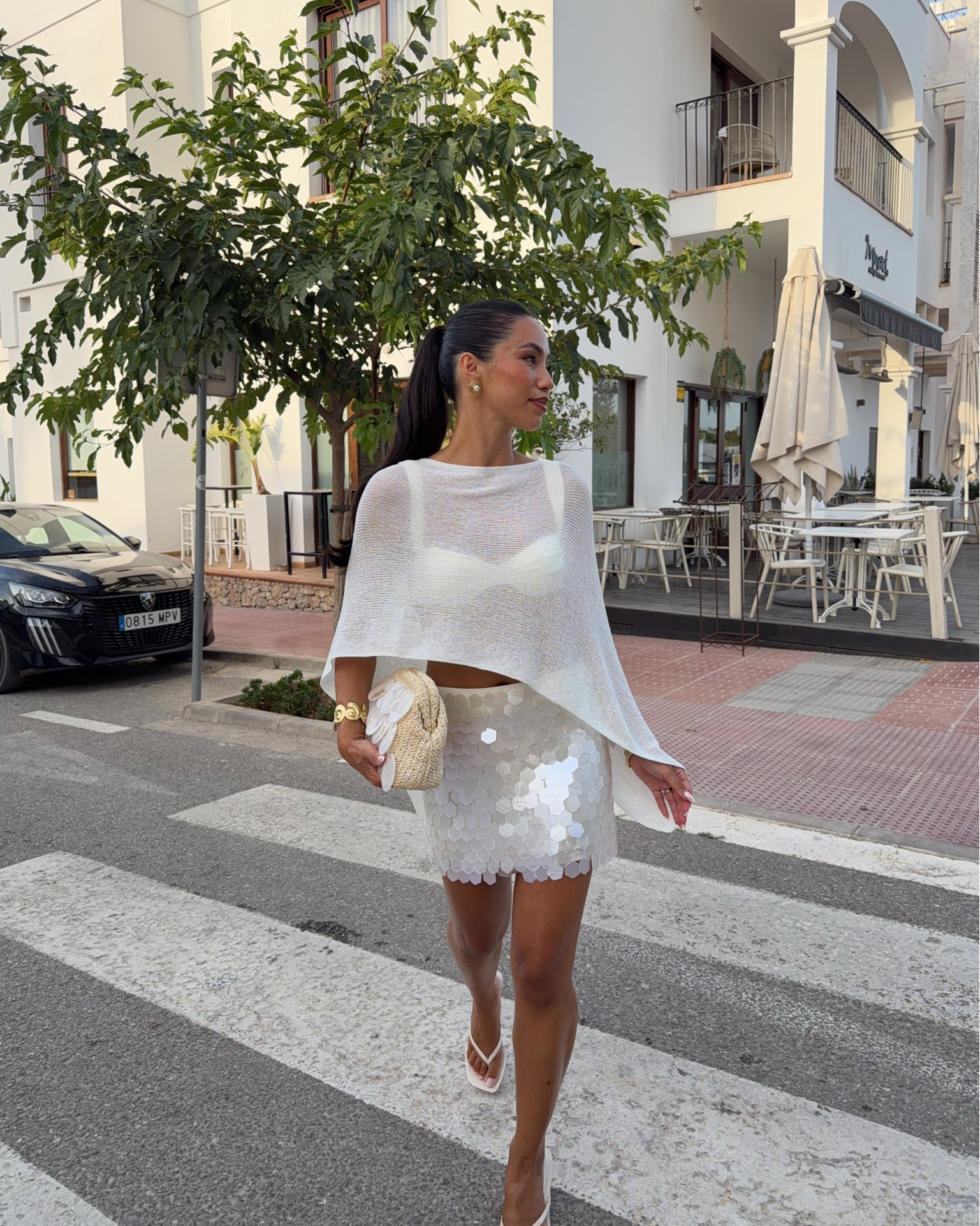 Ibiza outfit of the night ✨ sequin skirt, cape knit top & bikini top (from Sylk Swim), Zara heels, friends like these clutch bag

#LTKsummer #LTKeurope #LTKdatenight