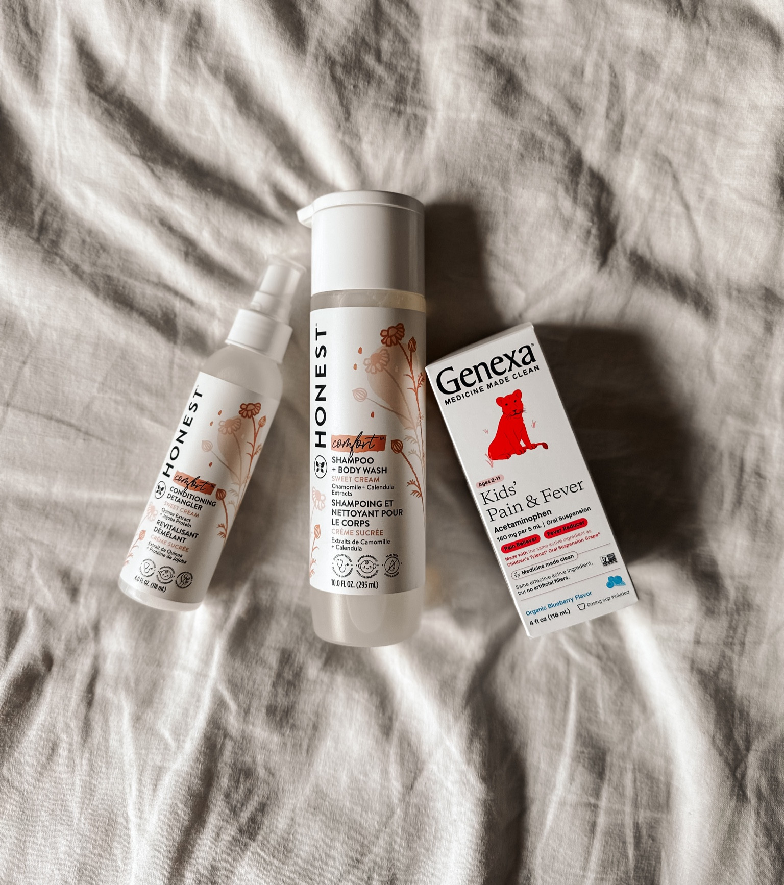 Clean non-toxin options for the girls hair. The honest company is a toxin free line that has MANY options. I use numerous makeup products from them as well. I’m trying this new Genexa cleaner pain reliever to replace using Tylenol which is crazy enough filled with horrible ingredient even sugar 😳 

Swapping out cleaner options for my kids one at a timee

#LTKbaby #LTKkids #LTKfamily