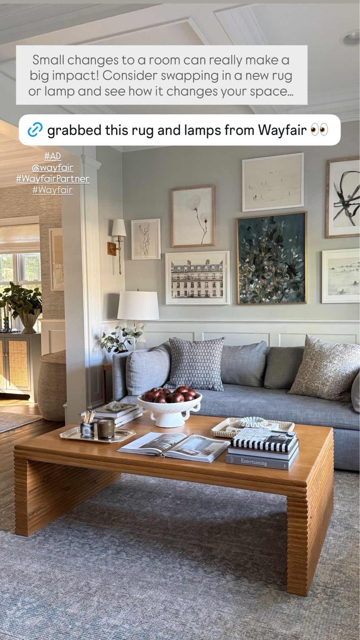 I love the idea of making little updates in our home to make a room feel fresh and I've recently found a few really amazing pieces from @Wayfair that seamlessly fit in with our decor! I swapped in this stunning rug into our den (the colors and texture are perfect for summer!) along with new alabaster table lamps, throw pillows and a forever favorite: these brass sconces that look and feel so high-end! Linking what you see here along with other items that caught my eye!

#LTKSaleAlert #LTKHome #LTKdayinmylife