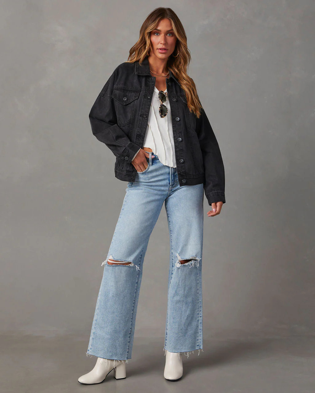 Josie Pocketed Vintage Denim Jacket | VICI