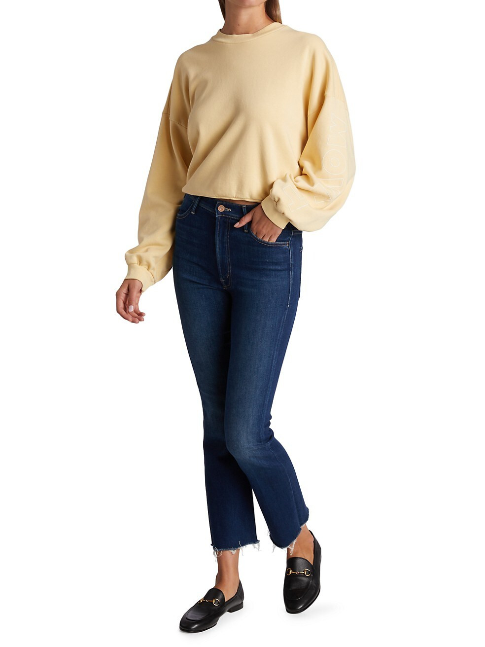 The Hustler Ankle Fray Jeans | Saks Fifth Avenue