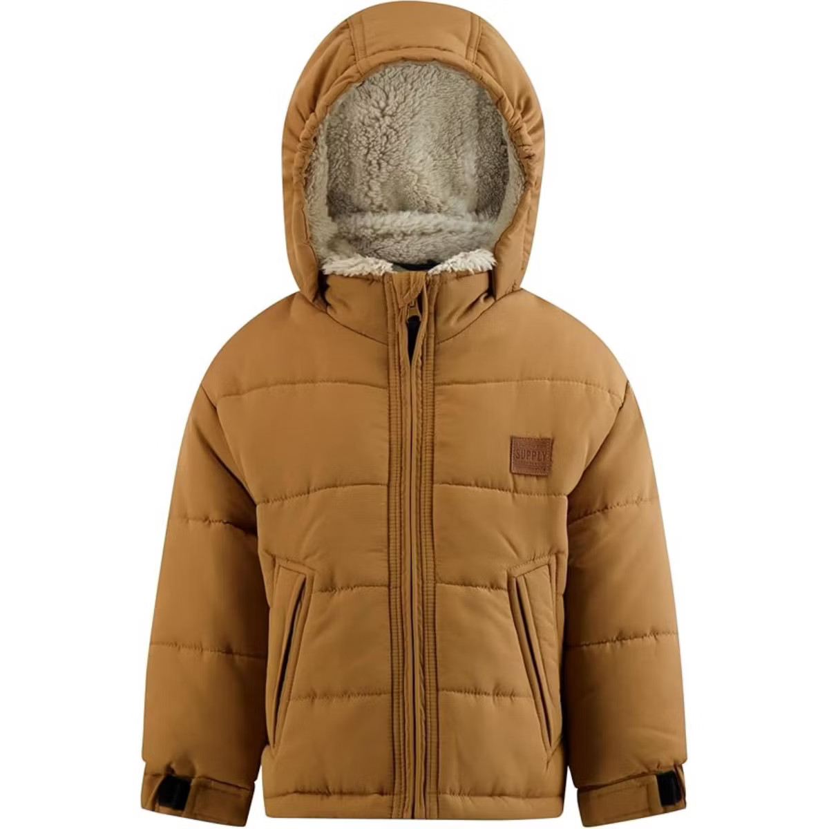LONDON FOG Toddler Boys' Heavyweight Stylish Winter Puffer Jackets, Tan, 2T | Target
