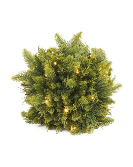 15in Uv Resistant Outdoor Safe Led Kissing Ball Faux Leaf Arrangement | Plants & Planters | Marsh... | Marshalls