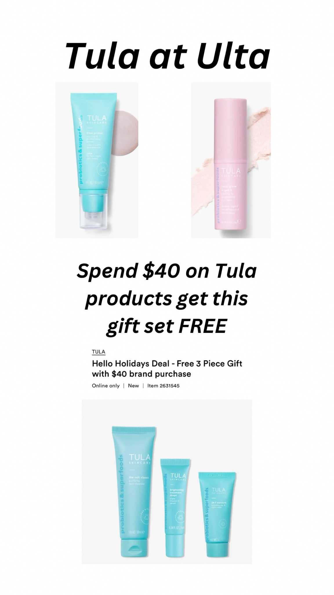 Spend $40 on my favorite skincare line and get this 3 pack gift set for free! Use code HELLO15 for $15 off too! My daughter uses this line too! Hello stocking stuffers! 

Skincare, gift guide, Christmas, Christmas gift, shopping, 

#LTKBeauty #LTKFindsUnder50 #LTKGiftGuide