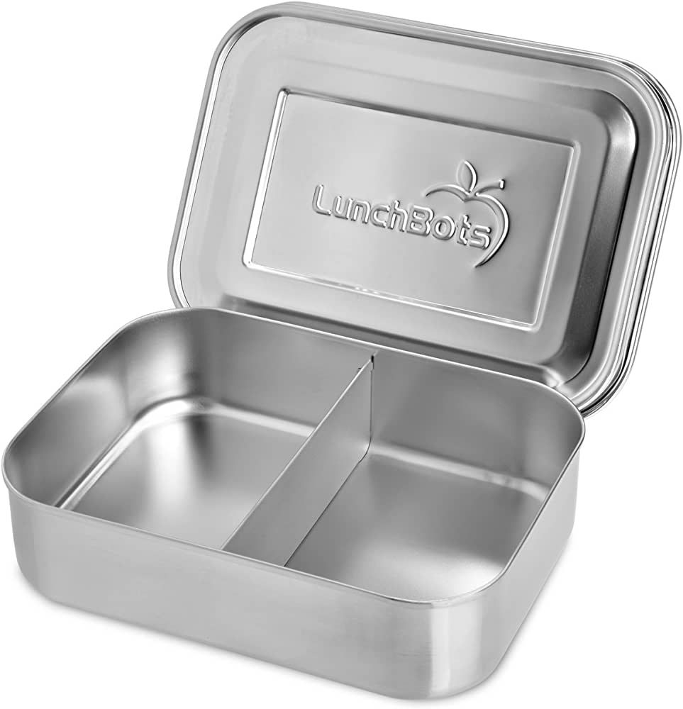 LunchBots Small Snack Packer Bento Box - Extra Small Divided Stainless Steel Snack Container - 2 ... | Amazon (US)