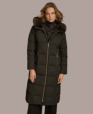 Donna Karan New York Women's Puffer Coat - Macy's | Macy's