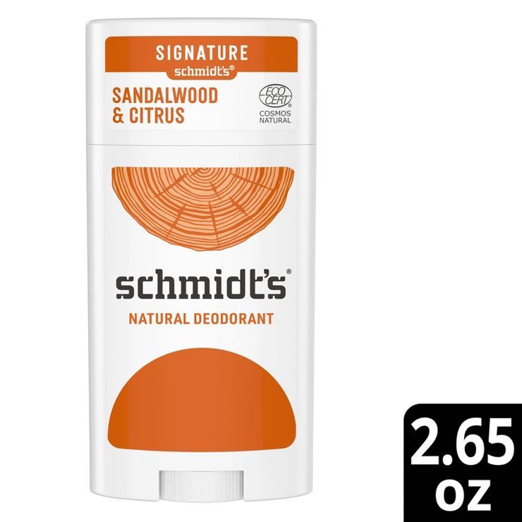 Schmidt's Sandalwood & Citrus Aluminum-Free Natural Deodorant Stick - 2.65oz | Target