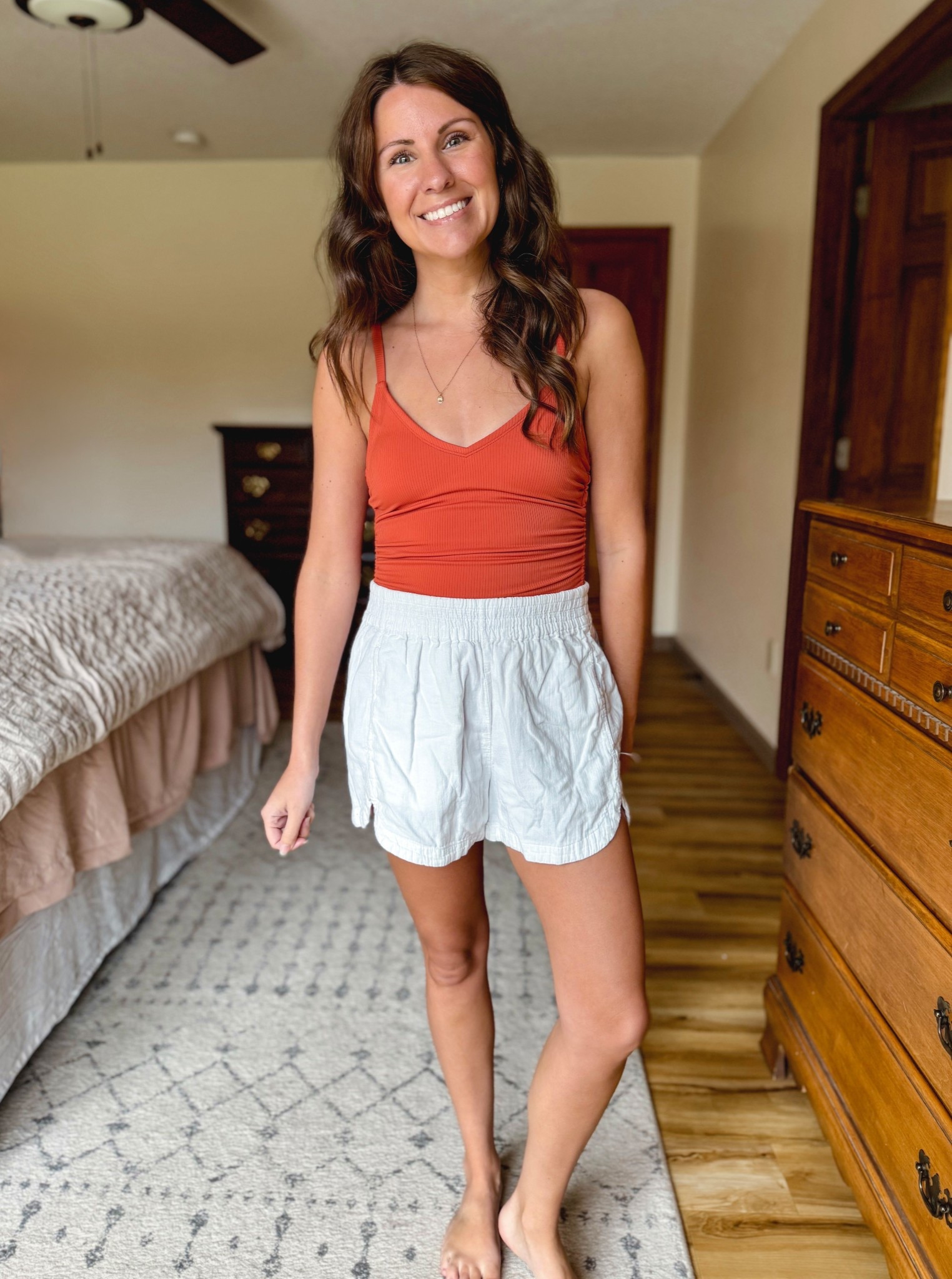 Wearing size xs in the swimsuit. 

My shorts are older, so I linked similar ones!

#LTKSummerEdit #LTKSwim #LTKPetite