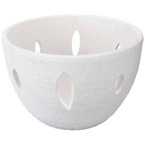 Jamie Young Lacerated Matte White Ceramic Decorative Bowl - #94N69 | Lamps Plus | Lamps Plus