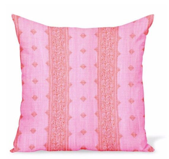 Peter Dunham Textiles Peter Dunham Textiles Fez in Pink/Orange Peter Dunham Pillow/ Designer Thro... | Etsy (US)
