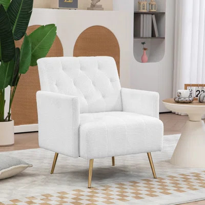 Modern Accent Chair With Tufted Pattern | Wayfair North America