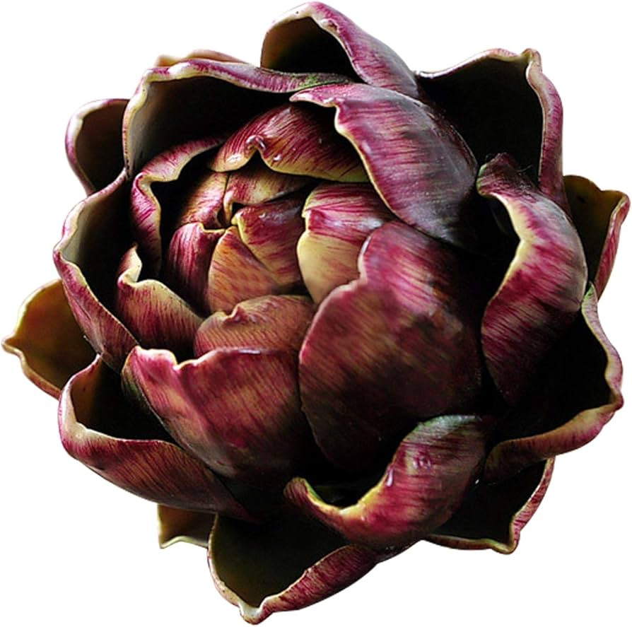 Fake Artificial Artichoke Vegetables faux plastic artichoke Wedding Party Table Home plastic Flower Decoration(6 pcs) | Amazon (US)