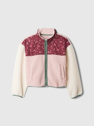 Kids Sherpa Colorblock Jacket | Gap Factory