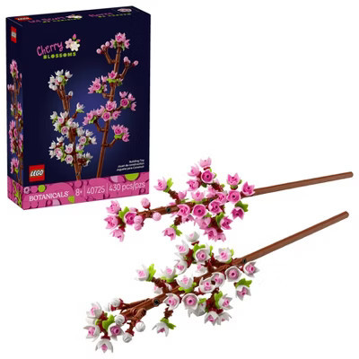 LEGO Flowers Celebration Gift, White and Pink Cherry Blossom 40725 | Target