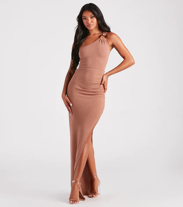 Vacay In Bali One-Shoulder Maxi Dress | Windsor Stores