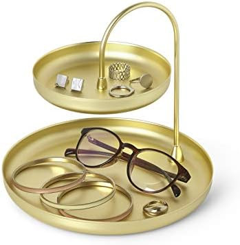 Umbra Poise Large Jewelry Tray, Double Jewelry Tray, Attractive Jewelry Storage You Can Leave Out... | Amazon (US)