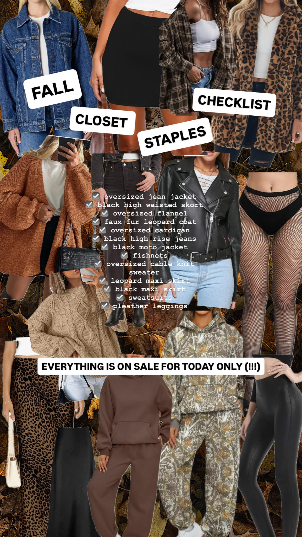 A Fall checklist of all your closet essentials 🤎 bonus: they’re all on sale for today only!!

#founditonamazon
#ad
@amazon



#LTKSeasonal #LTKSaleAlert #LTKStyleTip