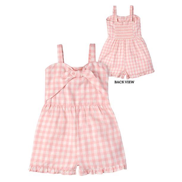 Modern Moments by Gerber Toddler Girl Sleeveless Romper, Sizes 12M-5T | Walmart (US)